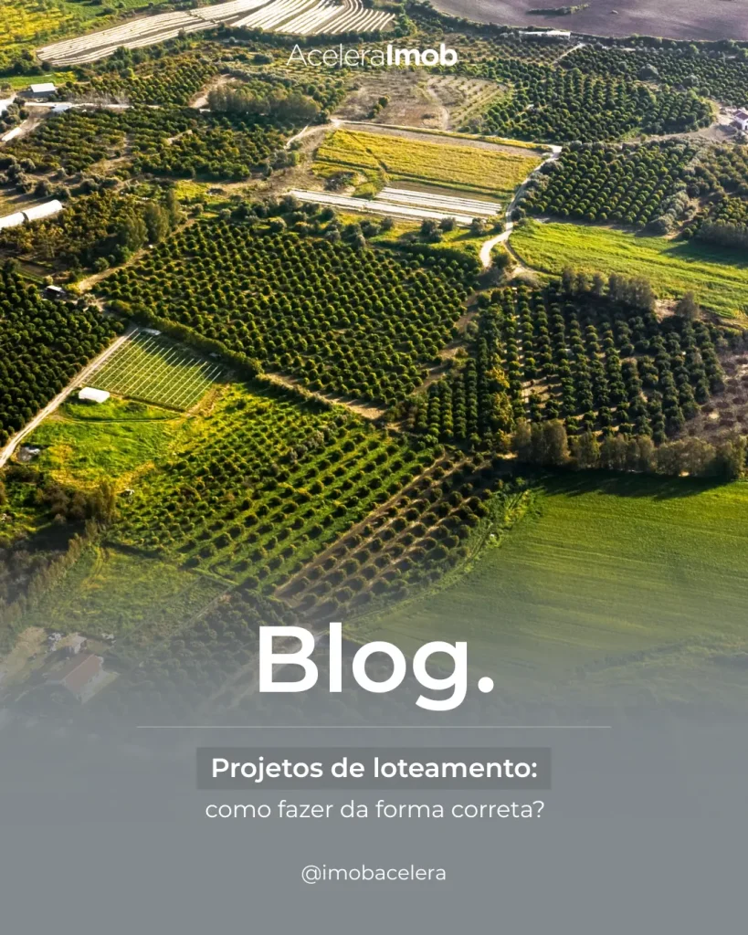 projetos de loteamento